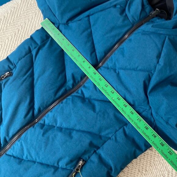 All in Motion Teal Women Size Small Mid Length Puffer Jacket Coat Hooded NWT - Picture 9 of 10